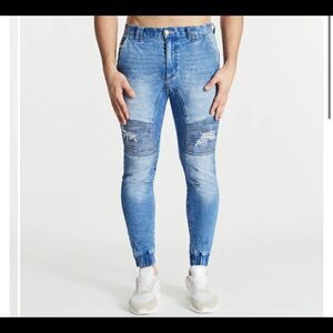 NXP nena and Pasadena size 33 mens destroyer denim jeans skinny streetwear